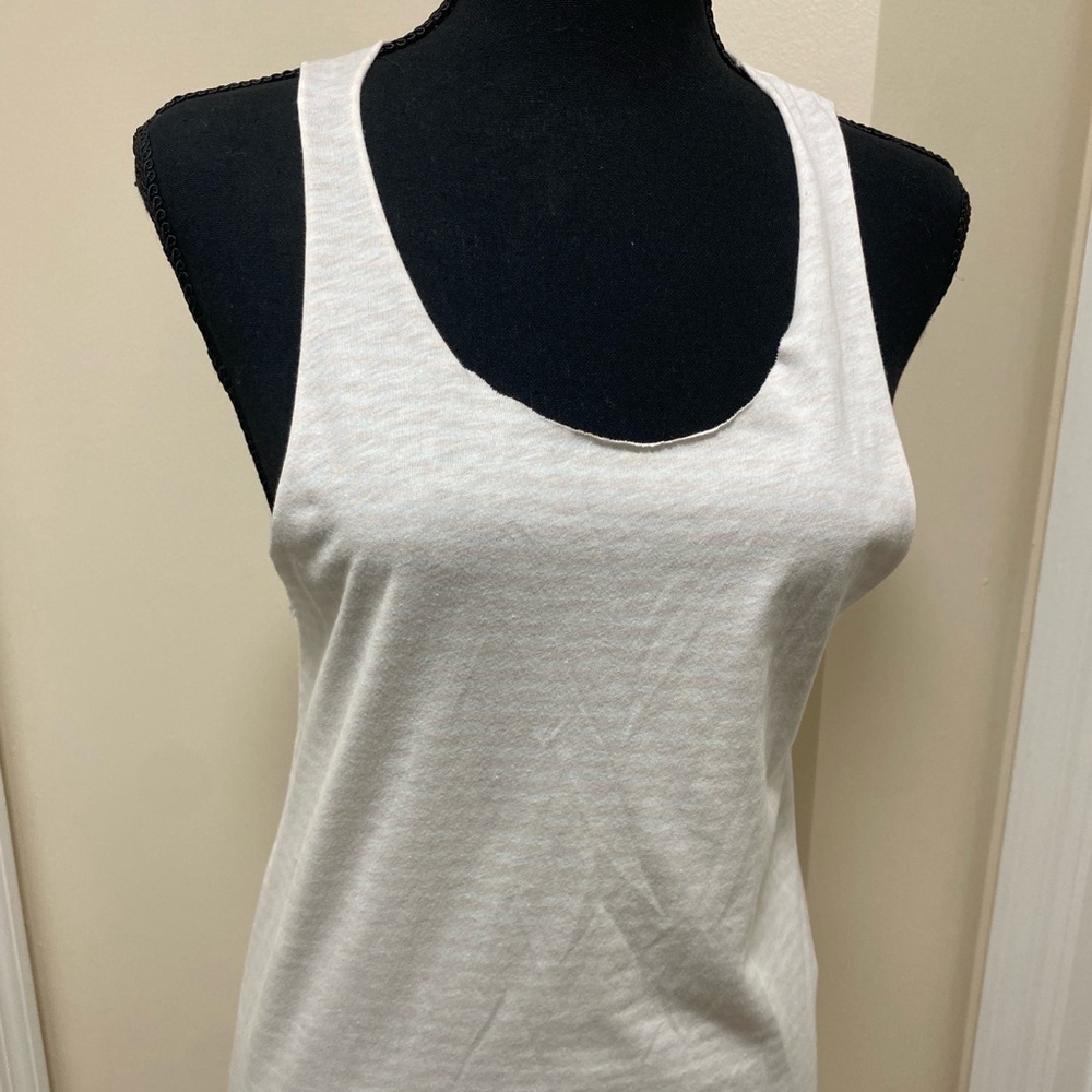 All Saints light pink striped tank size xs